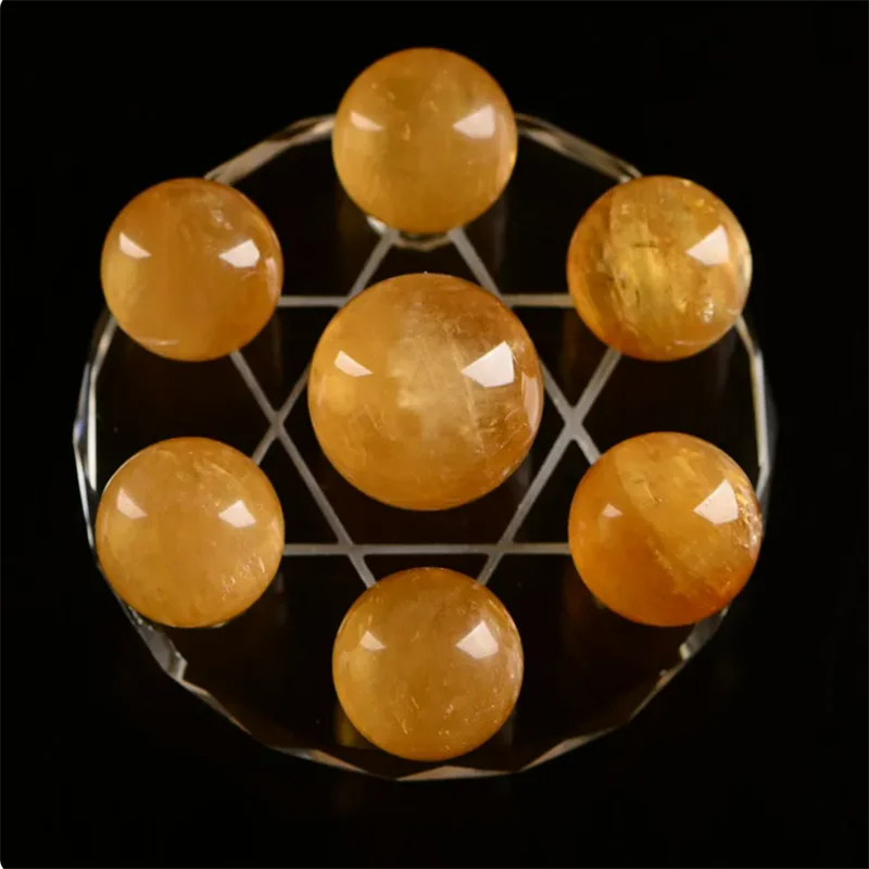 

7 Star Plate Quartz Crystal Healing Ball Sphere Stand Base Gift Natural Stones and Minerals Natural Quartz Seven Star Array Aura