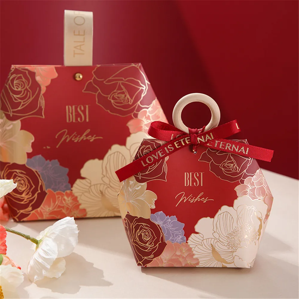 

Креативная Свадебная деревянная коробка для колец, свадебных конфет, подарочный пакет для награждения за свадьбу, Подарочная коробка для к...