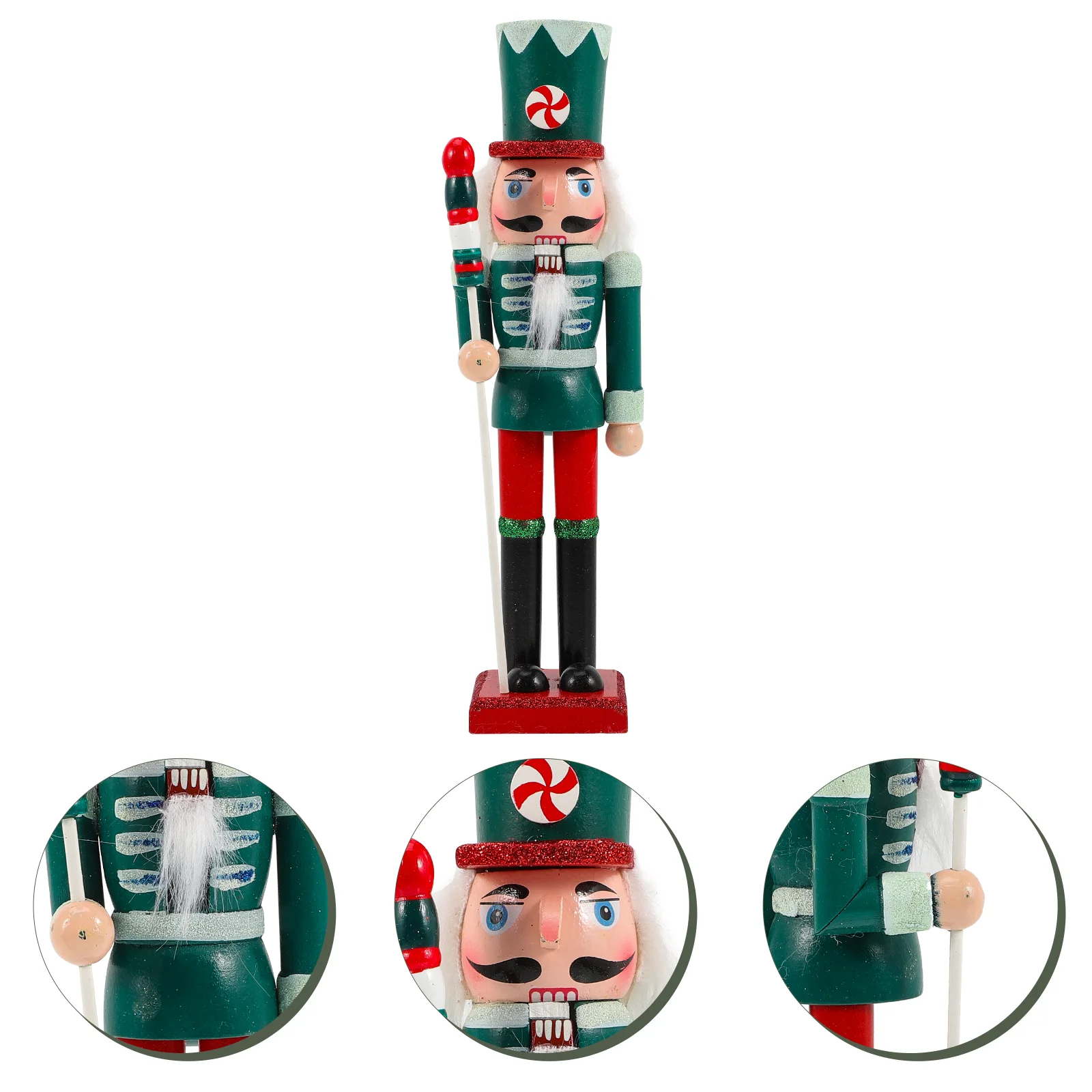Nutcracker Christmas Wood Figurine Figure King Wooden Nutcrackers Soldier Ornament Decortray Statue Tiered Table Desktop
Nutcracker Christmas Wood Figurine Figure King Wooden Nutcrackers Soldier Ornament Decortray Statue Tiered Table Desktop