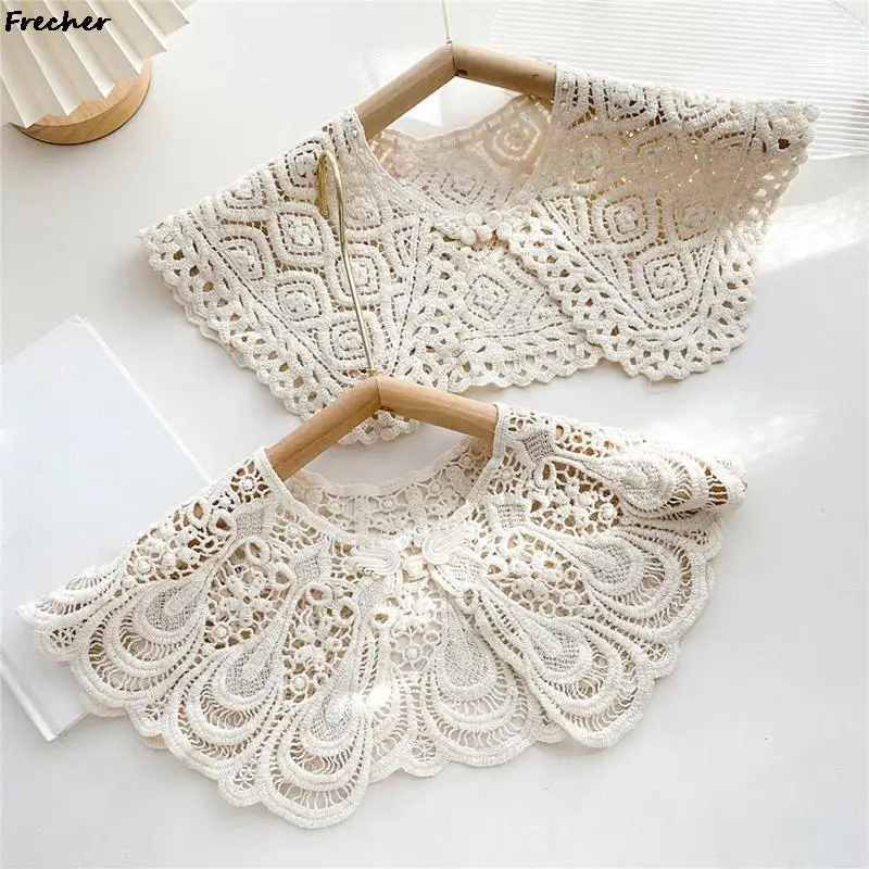 DIY Shirt Detachable Lapel Ladies Top Collars Elegant Women Fake Collar White Removable Clothes Accessory Hollow Design Decor
DIY Shirt Detachable Lapel Ladies Top Collars Elegant Women Fake Collar White Removable Clothes Accessory Hollow Design Decor