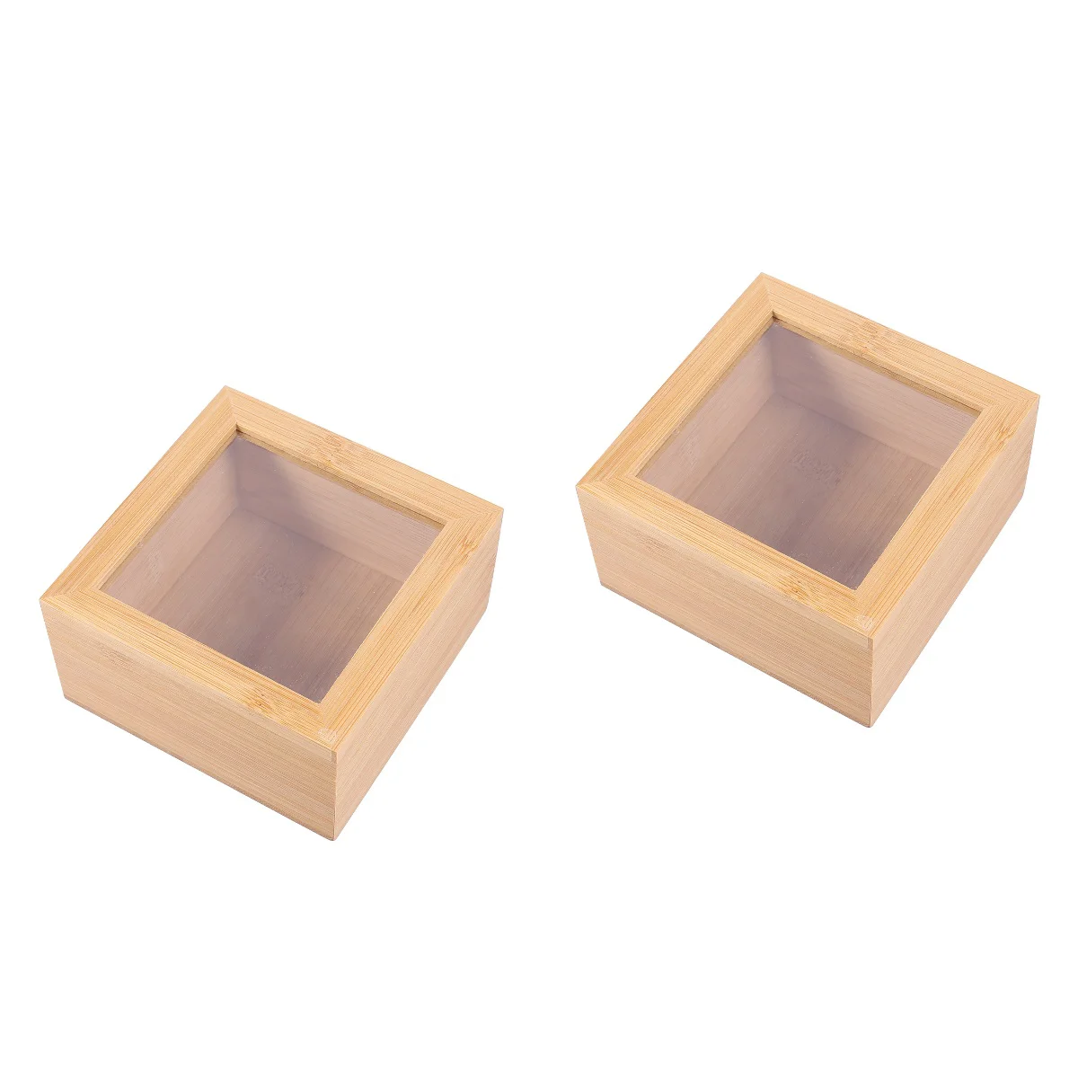 Квадратная деревянная коробка для хранения мелочей с крышкой, 2 шт. 
Квадратная деревянная коробка для хранения мелочей с крышкой, 2 шт.