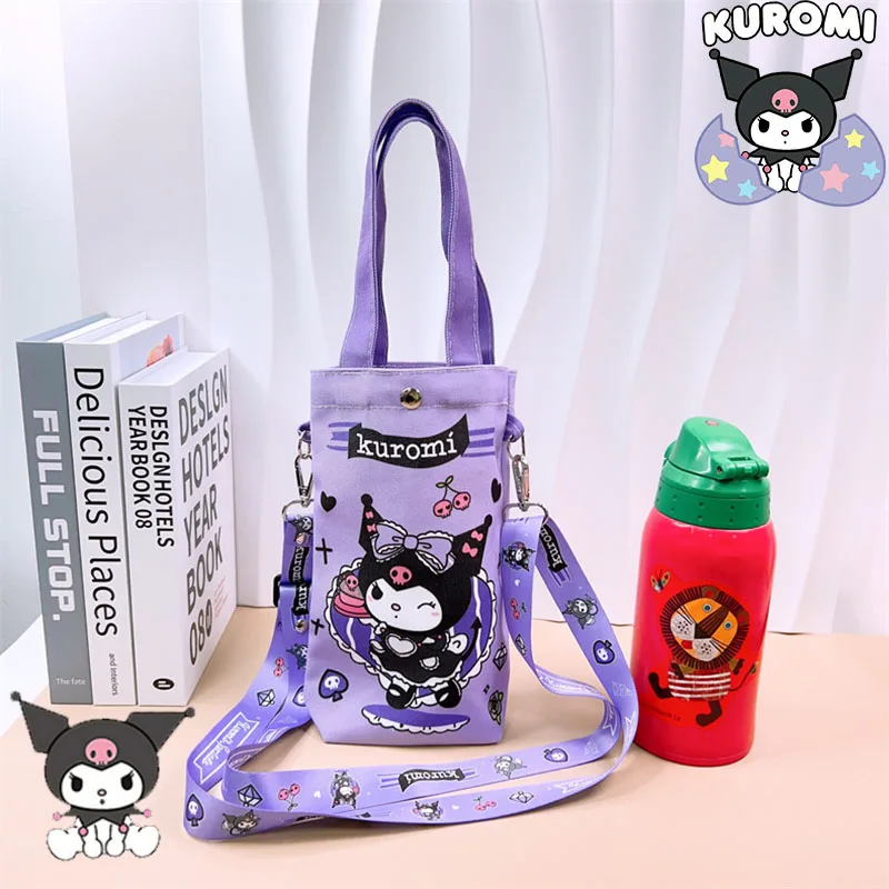 

Симпатичная ручная Холщовая Сумка Hello Kitty Sanrio с рисунком аниме Kuromi почтовые сумки новая изоляционная сумка для чашек изолирующая чашка сумка для девушек подарки