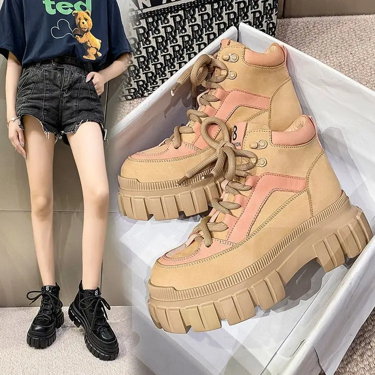 High-top Shoes Women Spring and Autumn New Korean Sneakers Casual Thick-soled Breathable Student Sports Running Shoes Women
High-top Shoes Women Spring and Autumn New Korean Sneakers Casual Thick-soled Breathable Student Sports Running Shoes Women