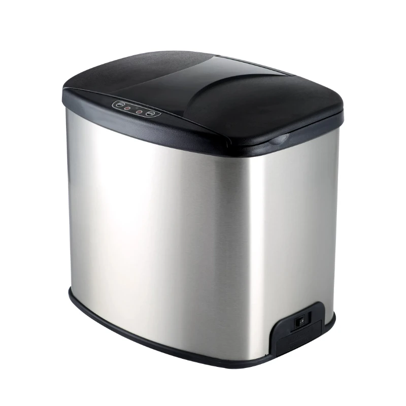 Hands Free Stainless Steel 1.58 Gallon Trash Can with Automatic Sensor for Bathroom, Bedroom or Office house clean bin box
Hands Free Stainless Steel 1.58 Gallon Trash Can with Automatic Sensor for Bathroom, Bedroom or Office house clean bin box