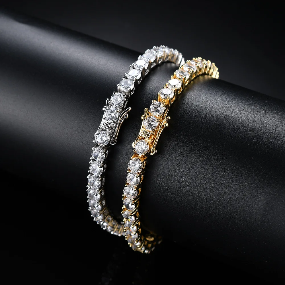 Luxury Copper Tennis Chain 4mm Inlaid Cubic Zirconia Single Row Bracelet Men and Women Accessories Jewelry
Luxury Copper Tennis Chain 4mm Inlaid Cubic Zirconia Single Row Bracelet Men and Women Accessories Jewelry