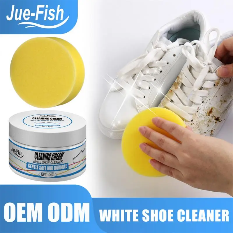 100g White Shoes Cleaning Cream Multi-functional Pasty Cleaner With Wipe Stains Remover Cleansing Maintenance Of Sports Shoes
100g White Shoes Cleaning Cream Multi-functional Pasty Cleaner With Wipe Stains Remover Cleansing Maintenance Of Sports Shoes