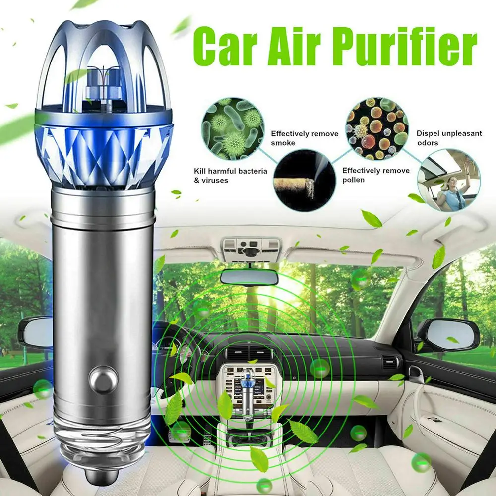 

Автомобильный очиститель воздуха 12 в автомобильный освежитель воздуха Ионный очиститель кислорода Бар Озоновый ионизатор очиститель авто...