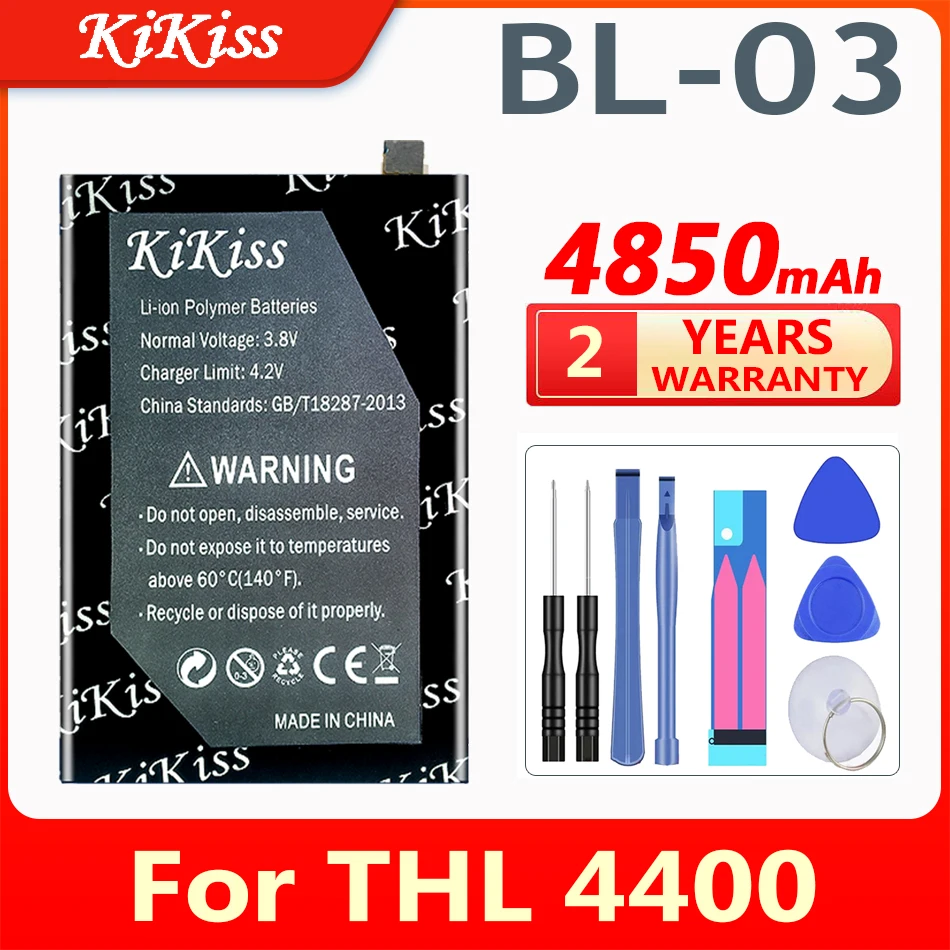 KiKiss 4850mAh Replacement Battery BL-03 BL03 BL 03 For THL 4400 THL4400 Mobile phone
KiKiss 4850mAh Replacement Battery BL-03 BL03 BL 03 For THL 4400 THL4400 Mobile phone