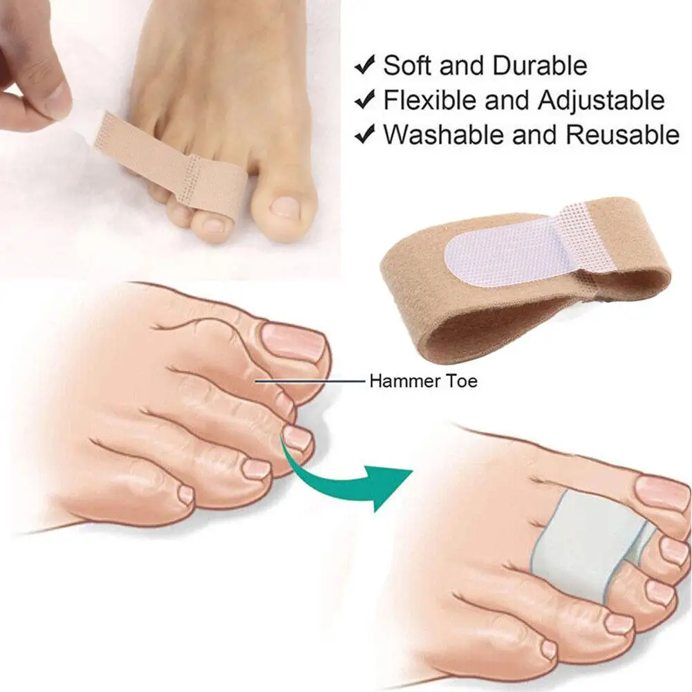 1Pc Broken Toe Wraps Cushioned Bandages Hammer Toe Separator Splints Finger Straightener For Hammer Toes,Crooked Toes O9E0
1Pc Broken Toe Wraps Cushioned Bandages Hammer Toe Separator Splints Finger Straightener For Hammer Toes,Crooked Toes O9E0