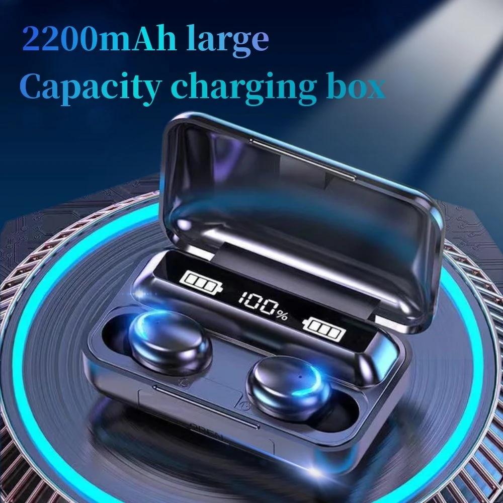 TWS 5.0 Wireless Headphone Bluetooth Earphones With Microphone 9D Stereo Sports Waterproof Earbuds Headsets 2200mAh Charging Box
TWS 5.0 Wireless Headphone Bluetooth Earphones With Microphone 9D Stereo Sports Waterproof Earbuds Headsets 2200mAh Charging Box