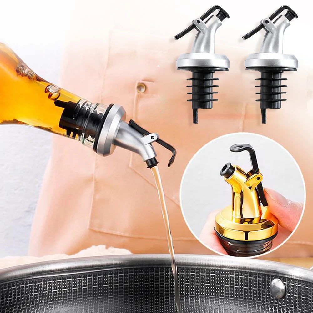

Olive Oil Sprayer Drip Wine Pourers Liquor Dispenser Leak-proof Nozzle ABS Lock Sauce Boat Bottle Stopper Kitchen Bar BBQ Tool