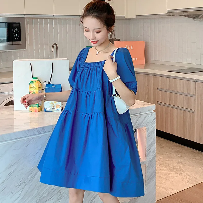 Summer Women Solid Color Midi Dress Cotton Linen Loose Casual Dress Vintage Candy Color Cute Cake Dress Chic Party Vestidos
Summer Women Solid Color Midi Dress Cotton Linen Loose Casual Dress Vintage Candy Color Cute Cake Dress Chic Party Vestidos