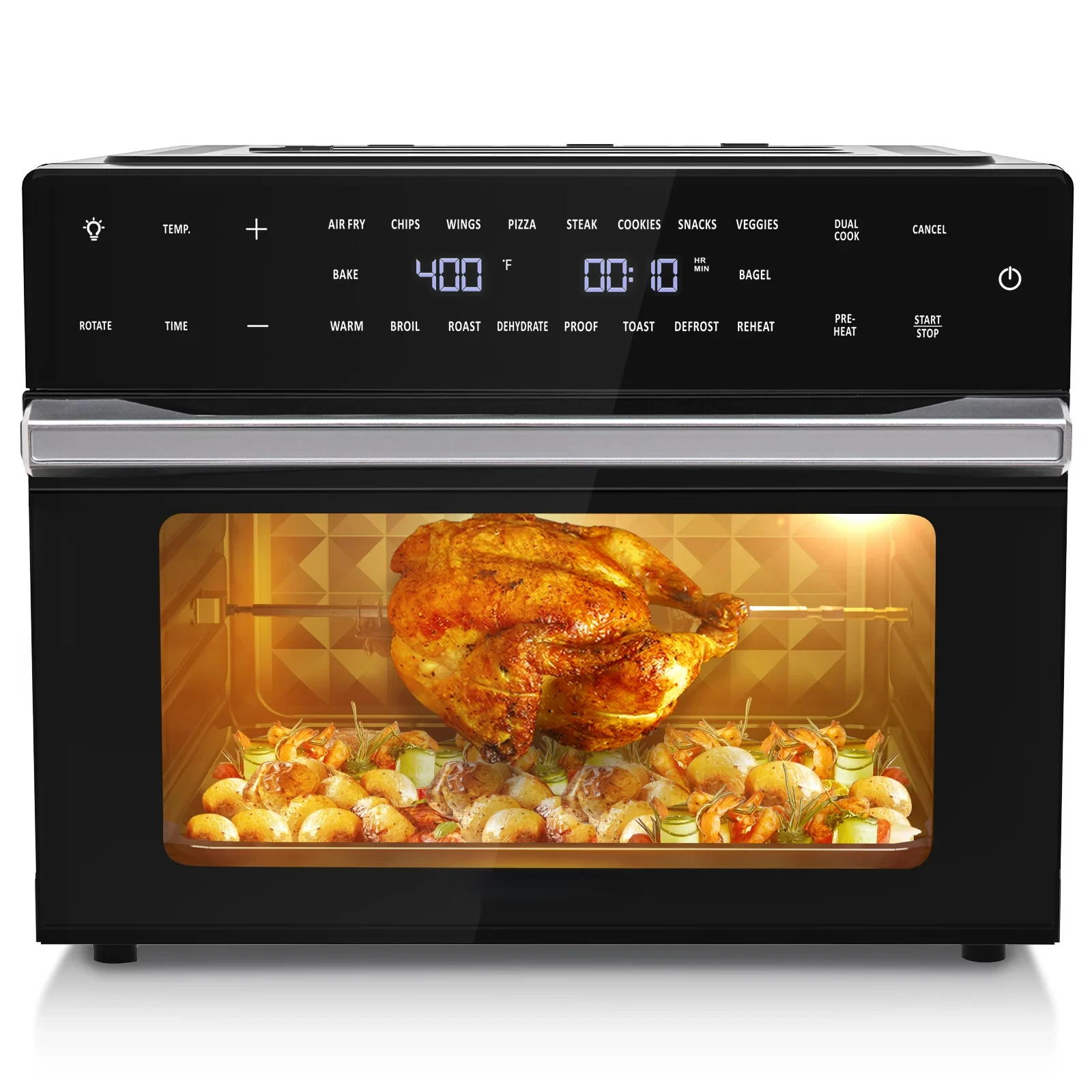 Extra Large Air Fryer Toaster Ovens Pro, with Rotisserie and Dehydrator, Smart Digital Toaster Oven Air Fryer Combo, Digital Cou
Extra Large Air Fryer Toaster Ovens Pro, with Rotisserie and Dehydrator, Smart Digital Toaster Oven Air Fryer Combo, Digital Cou