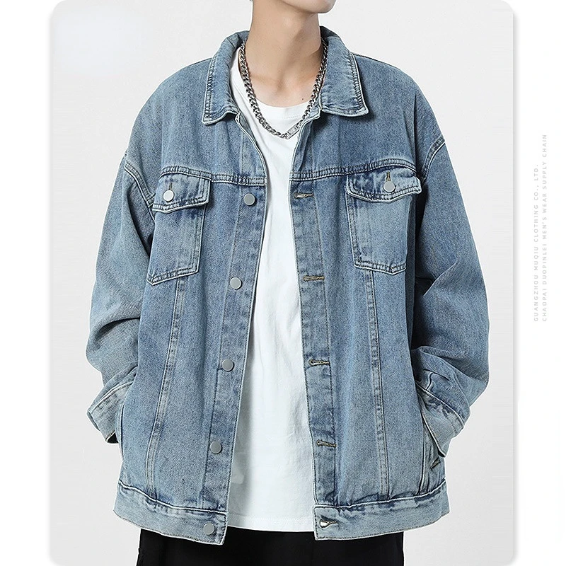 Denim Jacket Men's Spring and Autumn New Ins American Fashion Brand Loose Casual Ruffian Handsome Work Clothes Denim Jacket Men
Denim Jacket Men's Spring and Autumn New Ins American Fashion Brand Loose Casual Ruffian Handsome Work Clothes Denim Jacket Men