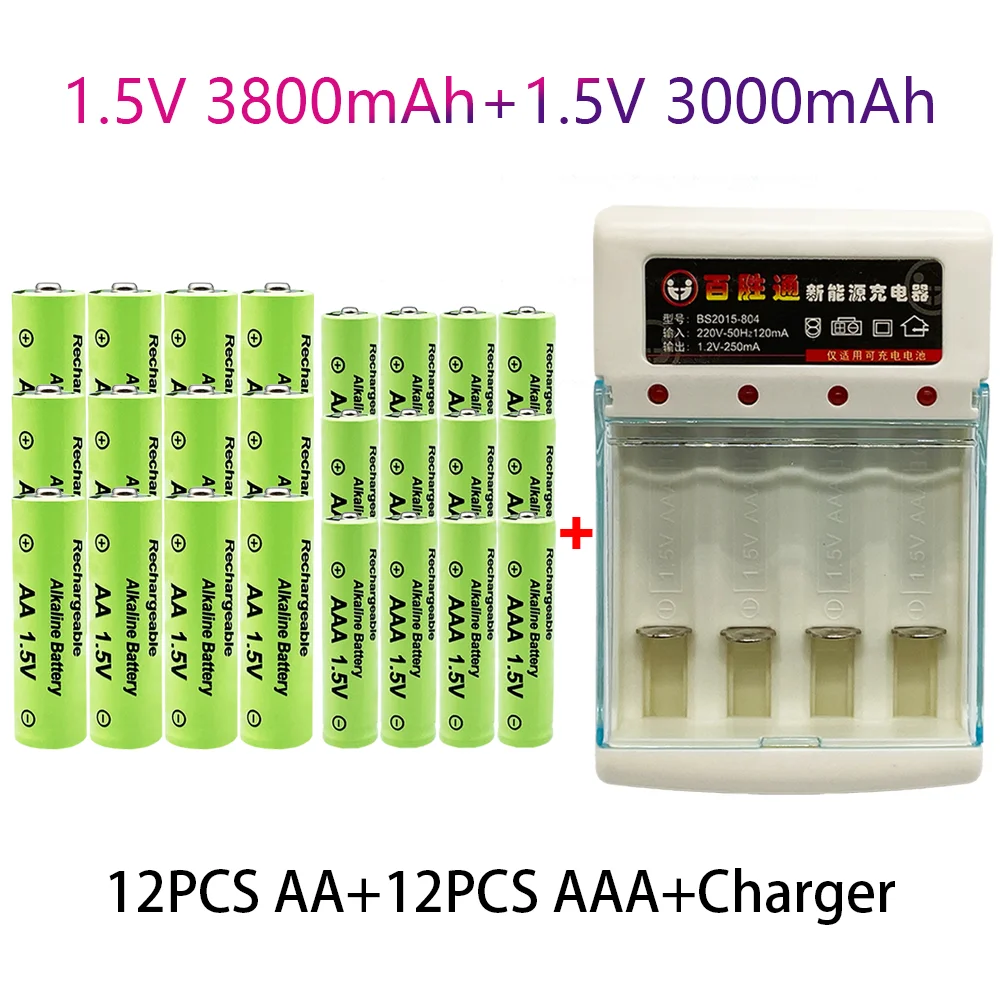 100% Original 1.5V AA3.8Ah+AAA3.0Ah Rechargeable battery NI-MH 1.5V battery for Clocks mice computers toys so on+free shipping
100% Original 1.5V AA3.8Ah+AAA3.0Ah Rechargeable battery NI-MH 1.5V battery for Clocks mice computers toys so on+free shipping