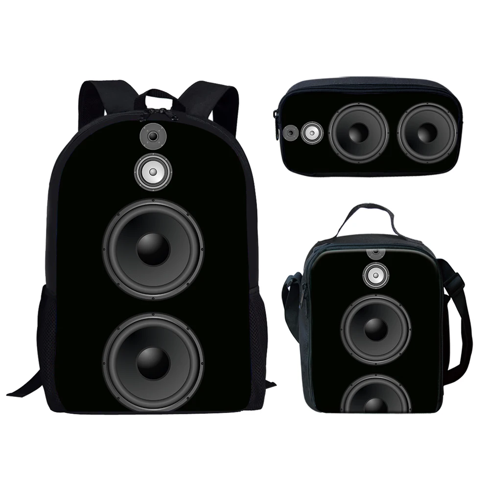 FORUDESIGNS 3D Audio Speaker Pattern Children School Bag Large Capacity Backpack for Teenage Girls Boys 3Pcs Book Bag&Lunch Bags
FORUDESIGNS 3D Audio Speaker Pattern Children School Bag Large Capacity Backpack for Teenage Girls Boys 3Pcs Book Bag&Lunch Bags