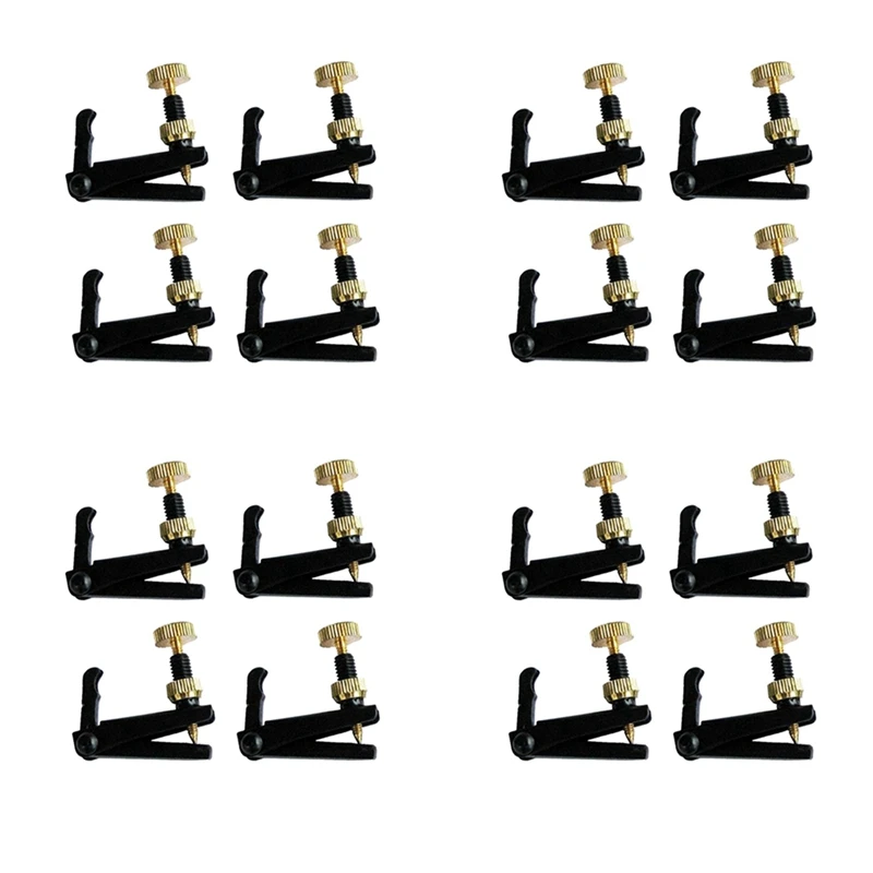 16Pcs Violin String Tuner Fine Tuner Adjuster Parts Fit 3/4 - 4/4 Violin Violin Accessories Black
16Pcs Violin String Tuner Fine Tuner Adjuster Parts Fit 3/4 - 4/4 Violin Violin Accessories Black