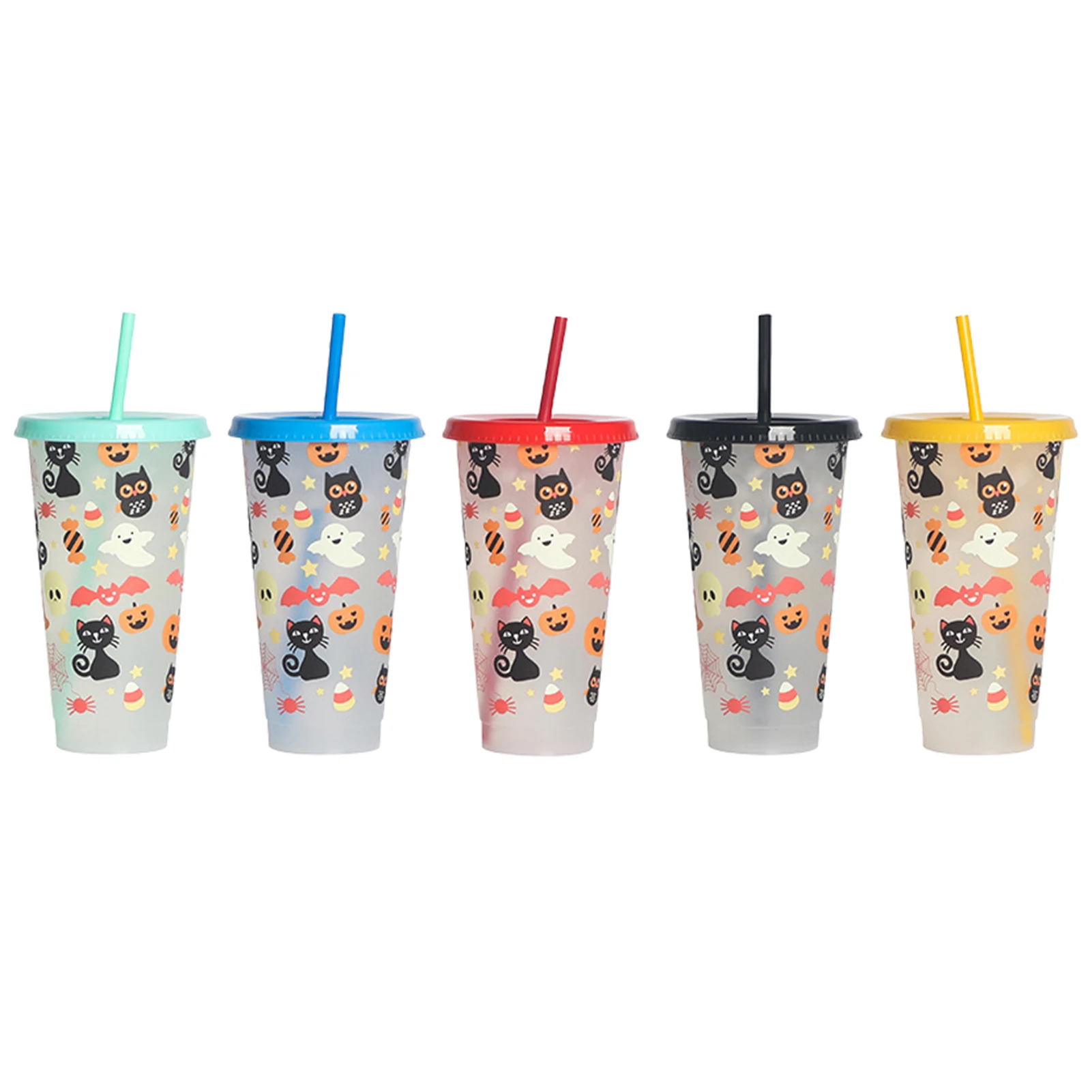 Halloween Party Cups 5pcs/Set Food Safe Reusable Color Changing Cup With Straw 710ml Food Grade Tumbler With Straw Lid For
Halloween Party Cups 5pcs/Set Food Safe Reusable Color Changing Cup With Straw 710ml Food Grade Tumbler With Straw Lid For