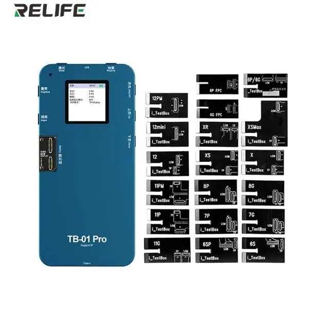 Тестер RELIFE TB-01 Pro для экрана iPhone 6 - 13mini для Huawei Samsung OPPO VIVO Xiaomi Android, тестирование сенсорного ЖК-дисплея
Тестер RELIFE TB-01 Pro для экрана iPhone 6 - 13mini для Huawei Samsung OPPO VIVO Xiaomi Android, тестирование сенсорного ЖК-дисплея