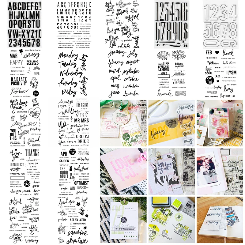 A-Z Capital Alphabets Number 0-9 Week Month Words Clear Stamps Thanks Loved Spring Happy Life English Letter DIY Craft 2022
A-Z Capital Alphabets Number 0-9 Week Month Words Clear Stamps Thanks Loved Spring Happy Life English Letter DIY Craft 2022