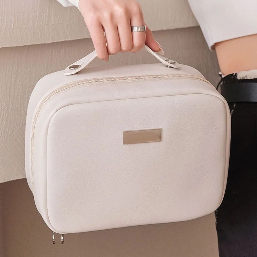PU Cosmetic Bag Multifunctional Cosmetic Toiletry Bag Large Capacity Waterproof with Zipper Portable for Women Holiday Gifts
PU Cosmetic Bag Multifunctional Cosmetic Toiletry Bag Large Capacity Waterproof with Zipper Portable for Women Holiday Gifts