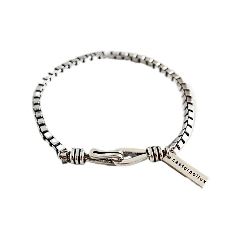 Sterling Silver Korean Style Vintage Geometric Bracelets Bangles For Women Wedding Couple Fashion Party Jewelry
Sterling Silver Korean Style Vintage Geometric Bracelets Bangles For Women Wedding Couple Fashion Party Jewelry