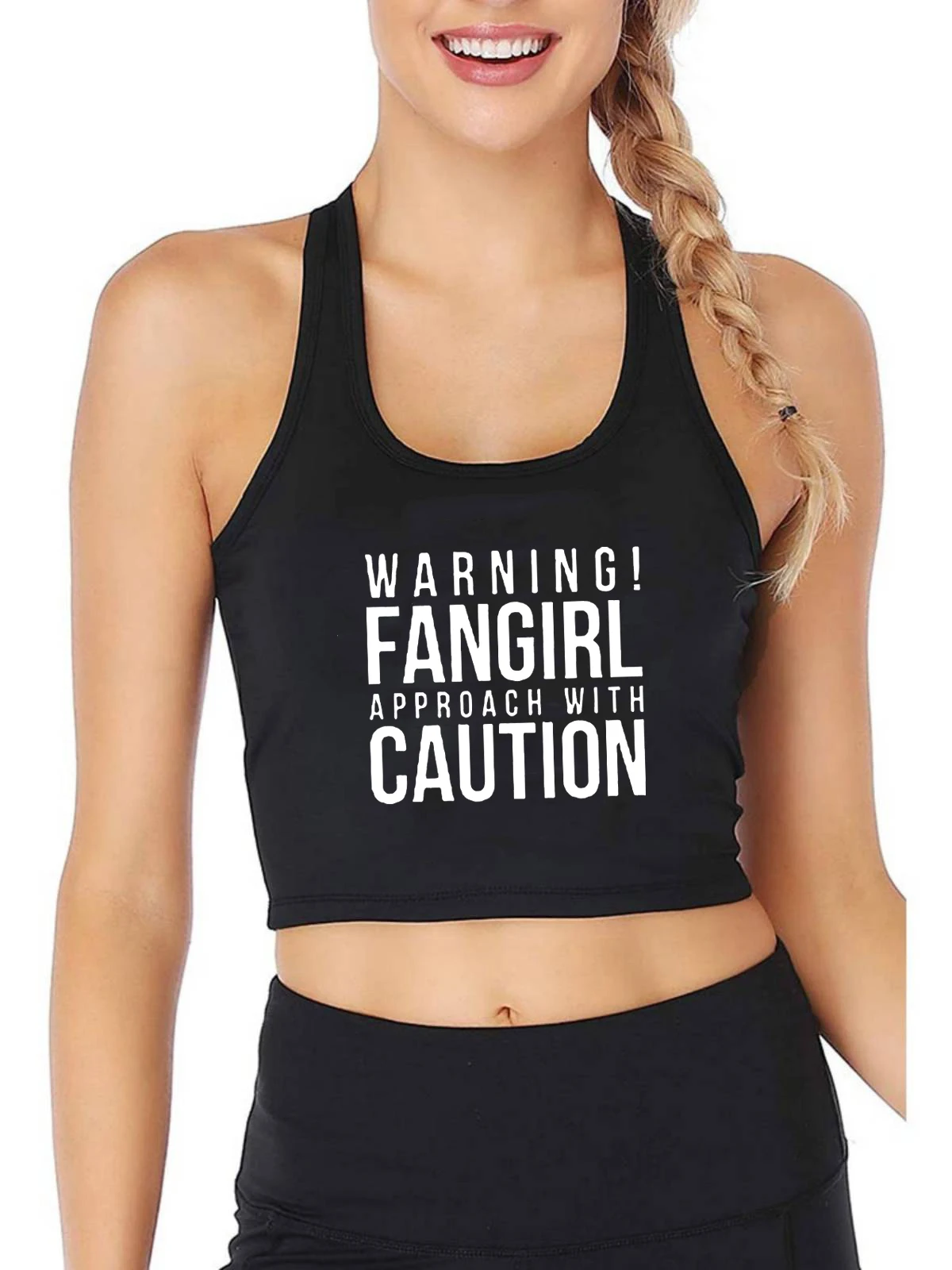 Предупреждающий женский короткий топ с надписями Fangirl, модные уличные топы для девушек, повседневная майка Fangirl
Предупреждающий женский короткий топ с надписями Fangirl, модные уличные топы для девушек, повседневная майка Fangirl
