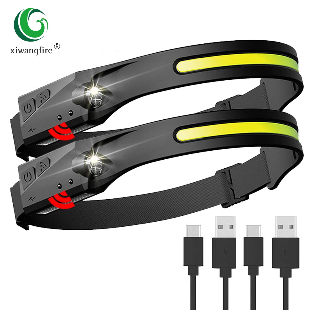 LED Induction Rechargeable Headlamp COB Headlight Portable Multifunctional Head Torch with Built-in 1200mAh Lithium Battery
LED Induction Rechargeable Headlamp COB Headlight Portable Multifunctional Head Torch with Built-in 1200mAh Lithium Battery