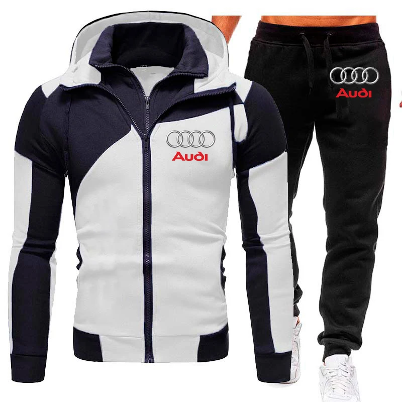 2 Piece Sets Audi Car Logo Print Men's Tracksuit Motorcycle Racing Sportswear Hooded Swearshirt+Pants Suit Fashion Fitness Wear
2 Piece Sets Audi Car Logo Print Men's Tracksuit Motorcycle Racing Sportswear Hooded Swearshirt+Pants Suit Fashion Fitness Wear