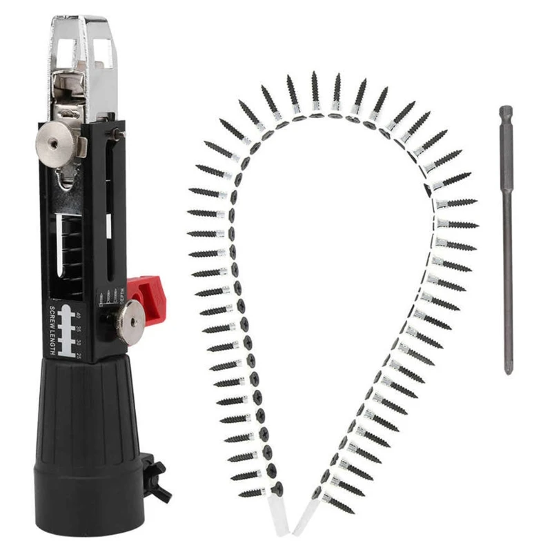 Chain Nail Adapter Adjustable Screw Length and Depth Easy to Use Woodworking Automatic Chain Nail Electric J2FA
Chain Nail Adapter Adjustable Screw Length and Depth Easy to Use Woodworking Automatic Chain Nail Electric J2FA