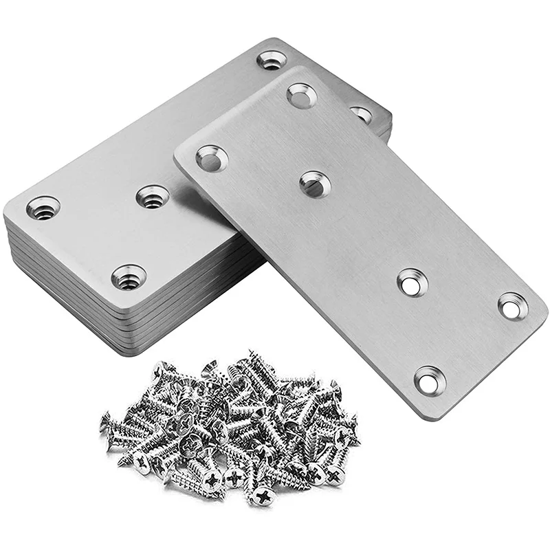 10 Pack Flat Mending Plate Straight Steel Brace, Mending Joining Plates Repair Fixing Bracket Connector,With Screw
10 Pack Flat Mending Plate Straight Steel Brace, Mending Joining Plates Repair Fixing Bracket Connector,With Screw