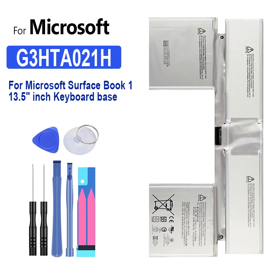 Аккумулятор G3HTA021H/G3HTA023H/G3HTA024H, 6800 мАч, аккумулятор для планшета Microsoft Surface Book 1 13,5 дюйма на основе клавиатуры
Аккумулятор G3HTA021H/G3HTA023H/G3HTA024H, 6800 мАч, аккумулятор для планшета Microsoft Surface Book 1 13,5 дюйма на основе клавиатуры
