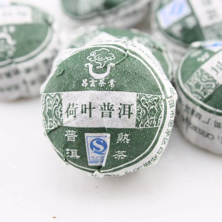 

250 г самый старый китайский чай пуэр листья лотоса Юньнань сырой чай ручной работы зеленая еда для ухода за здоровьем потеря веса