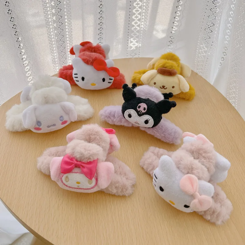 Hellokittys Kawaii Anime Sanrio Clamping Cartoon Cute Kuromi Mymelody Sweet Plush Doll Clip Hair Accessories Christmas Gift
Hellokittys Kawaii Anime Sanrio Clamping Cartoon Cute Kuromi Mymelody Sweet Plush Doll Clip Hair Accessories Christmas Gift