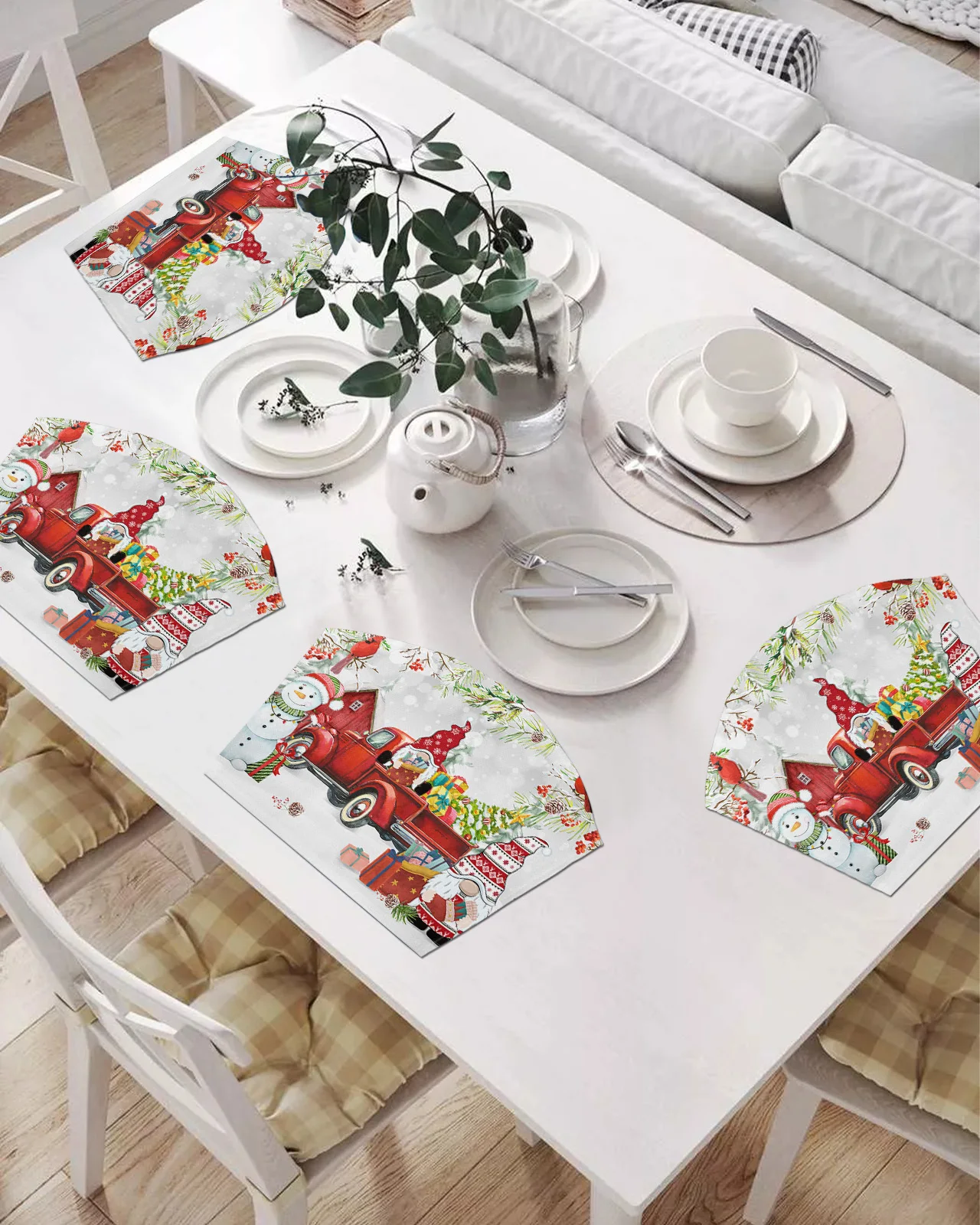 2/4/6 шт. набор подставок в форме веера, рождественские коврики для стола в виде грузовика, снеговика, гнома, подставки, Рождественский домашни...
2/4/6 шт. набор подставок в форме веера, рождественские коврики для стола в виде грузовика, снеговика, гнома, подставки, Рождественский домашни...