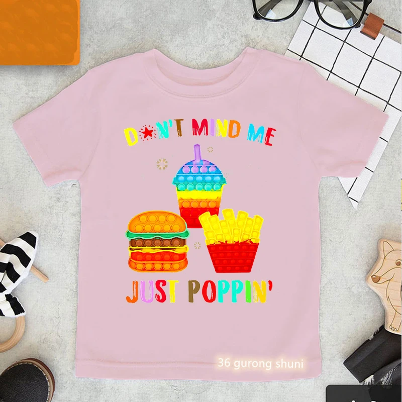 Rainbow Pop It Hamburger Fries Boba Graphic Print T-Shirt Girls Kawaii Kids Clothes Summer Fashion Children'S Clothing T Shirt
Rainbow Pop It Hamburger Fries Boba Graphic Print T-Shirt Girls Kawaii Kids Clothes Summer Fashion Children'S Clothing T Shirt