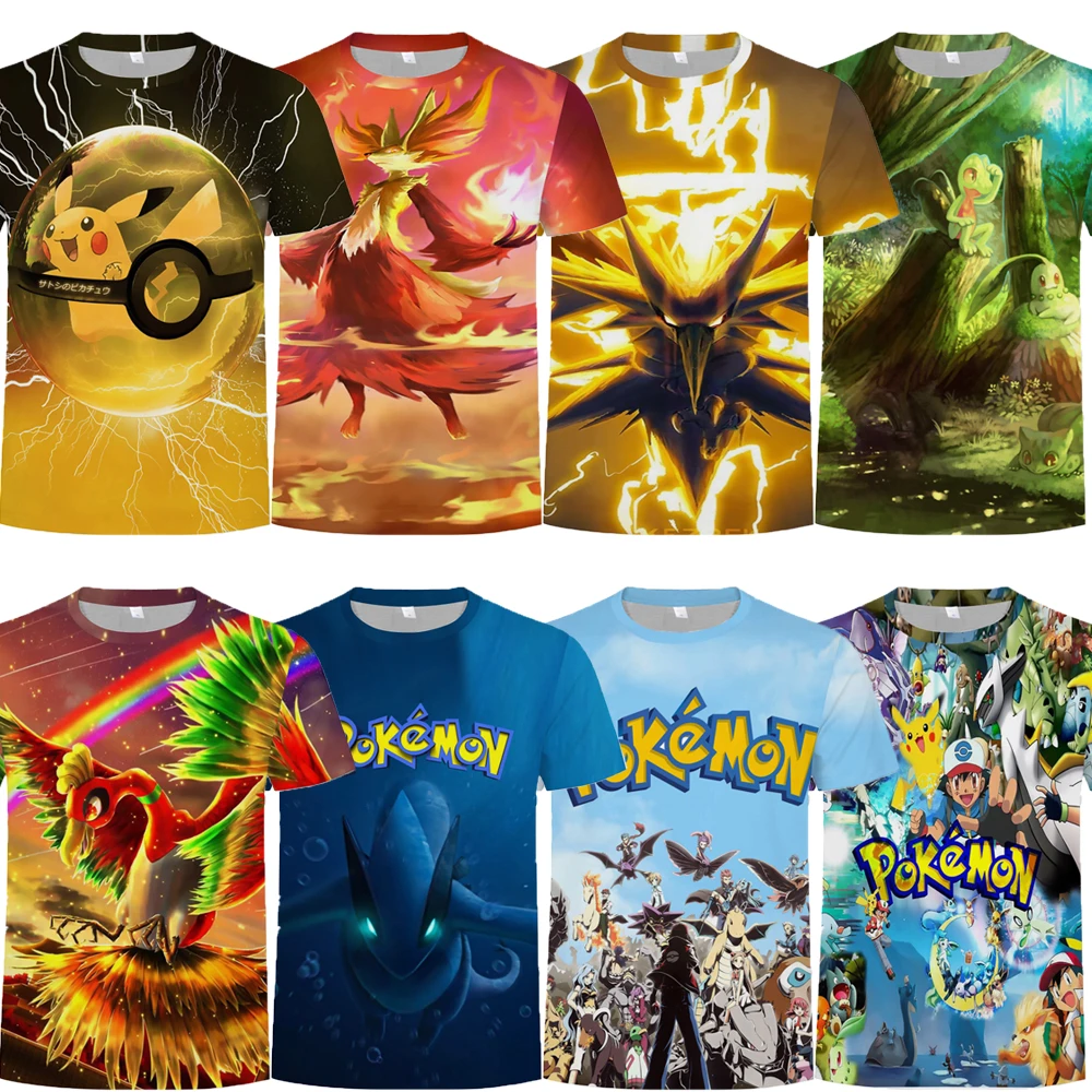 3-14 Years Kids Cartoon Print Baby Boys Pokemon T Shirt for Summer Boys Pikachu T-Shirts Short Sleeves Kids Clothes Toddler Tops
3-14 Years Kids Cartoon Print Baby Boys Pokemon T Shirt for Summer Boys Pikachu T-Shirts Short Sleeves Kids Clothes Toddler Tops