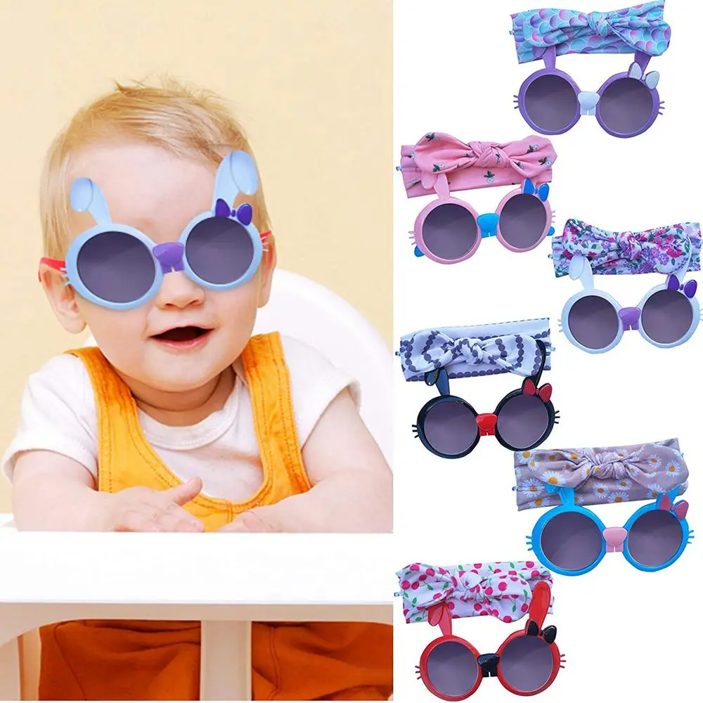 Cute Kids Baby Girls Unicorn Cat Pig Cartoon Sunglasses with Bowknot Headband Summer Sun Glasses Beach Photo Shoot Accessories
Cute Kids Baby Girls Unicorn Cat Pig Cartoon Sunglasses with Bowknot Headband Summer Sun Glasses Beach Photo Shoot Accessories