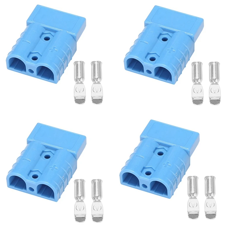 4X For Anderson Style Plug Connectors 50A 600V 6-12AWG AC/DC Power Tool For 6AWG Plated Solid Terminals Plugs Blue
4X For Anderson Style Plug Connectors 50A 600V 6-12AWG AC/DC Power Tool For 6AWG Plated Solid Terminals Plugs Blue