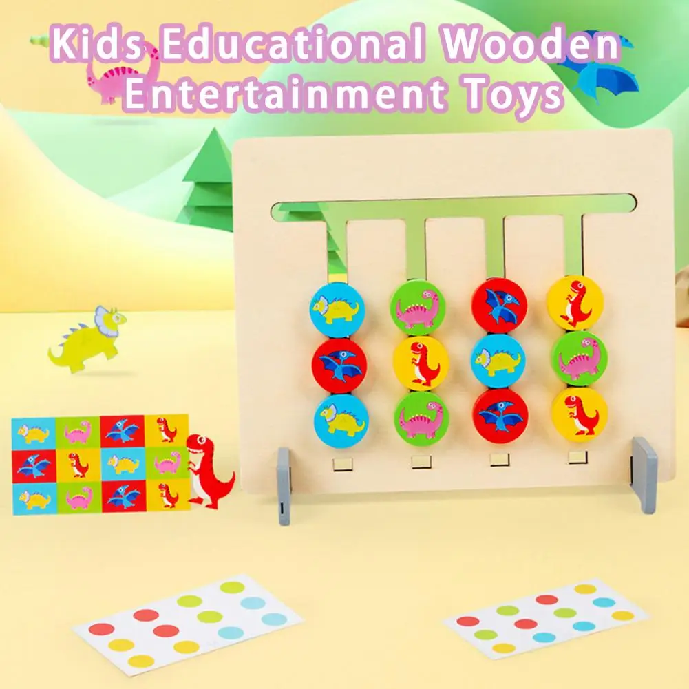 1 Set Kids Wooden Toys Dinosaur Intellectual Development Double-sided Fine Hand Movement Four-color Educational Toys
1 Set Kids Wooden Toys Dinosaur Intellectual Development Double-sided Fine Hand Movement Four-color Educational Toys
