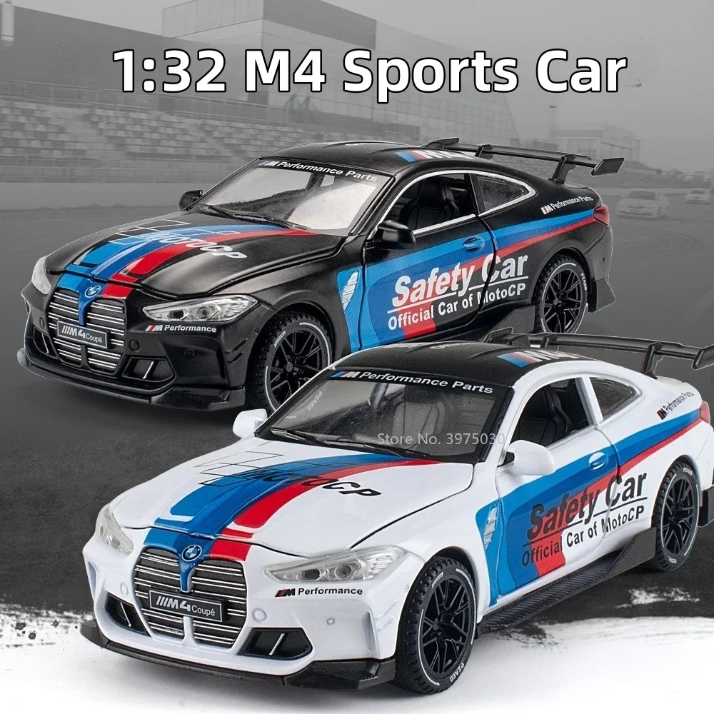 1:32 M4 Sports Car Model Diecast Metal Toy Alloy Simulation Vehicles Pull Back Sound and Light Scale Toys for Boy Birthday Gifts
1:32 M4 Sports Car Model Diecast Metal Toy Alloy Simulation Vehicles Pull Back Sound and Light Scale Toys for Boy Birthday Gifts