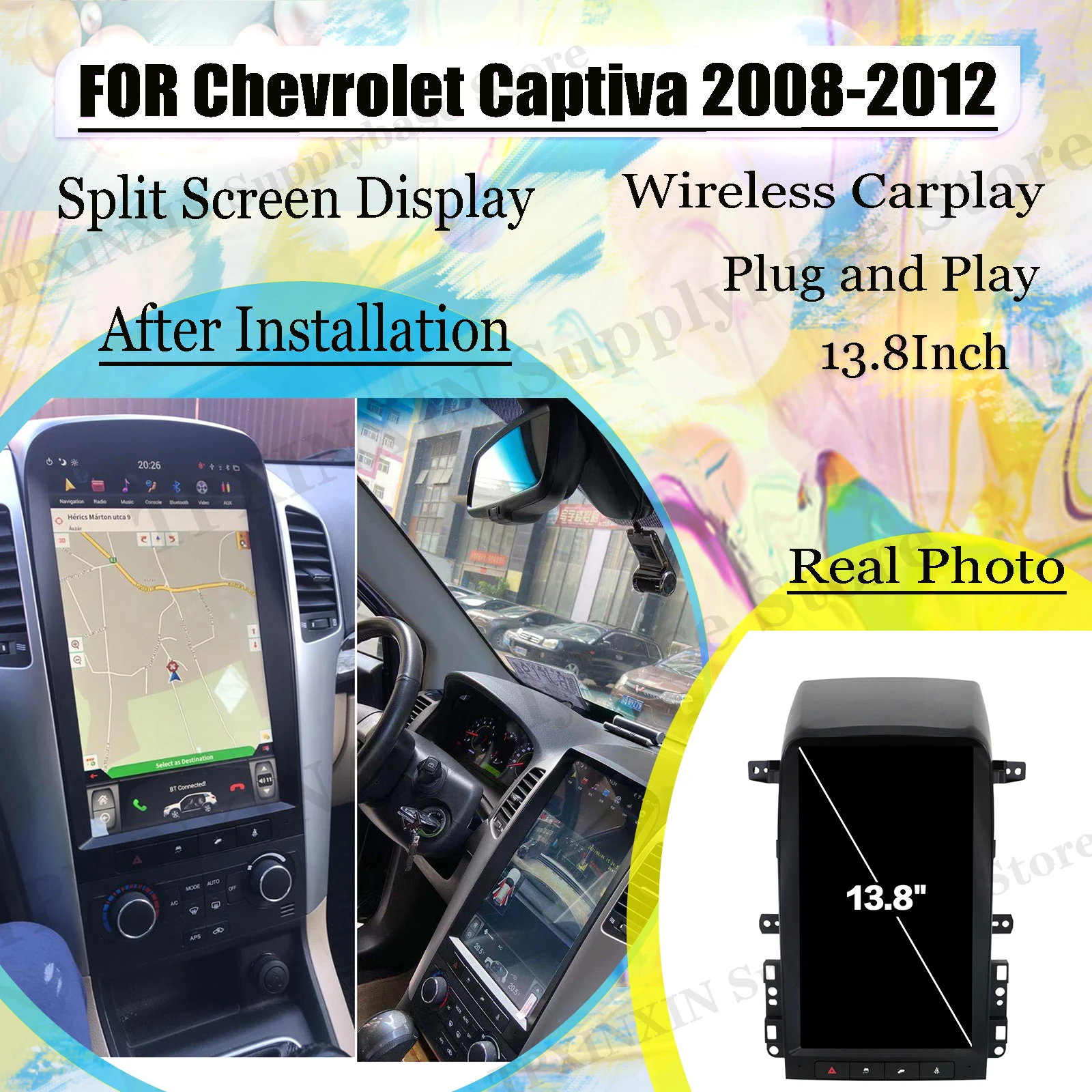 2 DIN Tesla Screen Android 9.0 For Chevrolet Captiva 2008 2009 2010 2011 2012 Radio Receiver Audio Stereo GPS Player Head Unit
2 DIN Tesla Screen Android 9.0 For Chevrolet Captiva 2008 2009 2010 2011 2012 Radio Receiver Audio Stereo GPS Player Head Unit