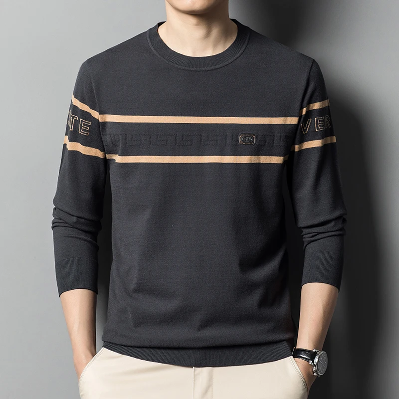 Brand Sweater Pullover Men Clothing Fashion Casual Striped O-Neck Pull Homme Autumn Winter Knitwear Shirt Jersey
Brand Sweater Pullover Men Clothing Fashion Casual Striped O-Neck Pull Homme Autumn Winter Knitwear Shirt Jersey