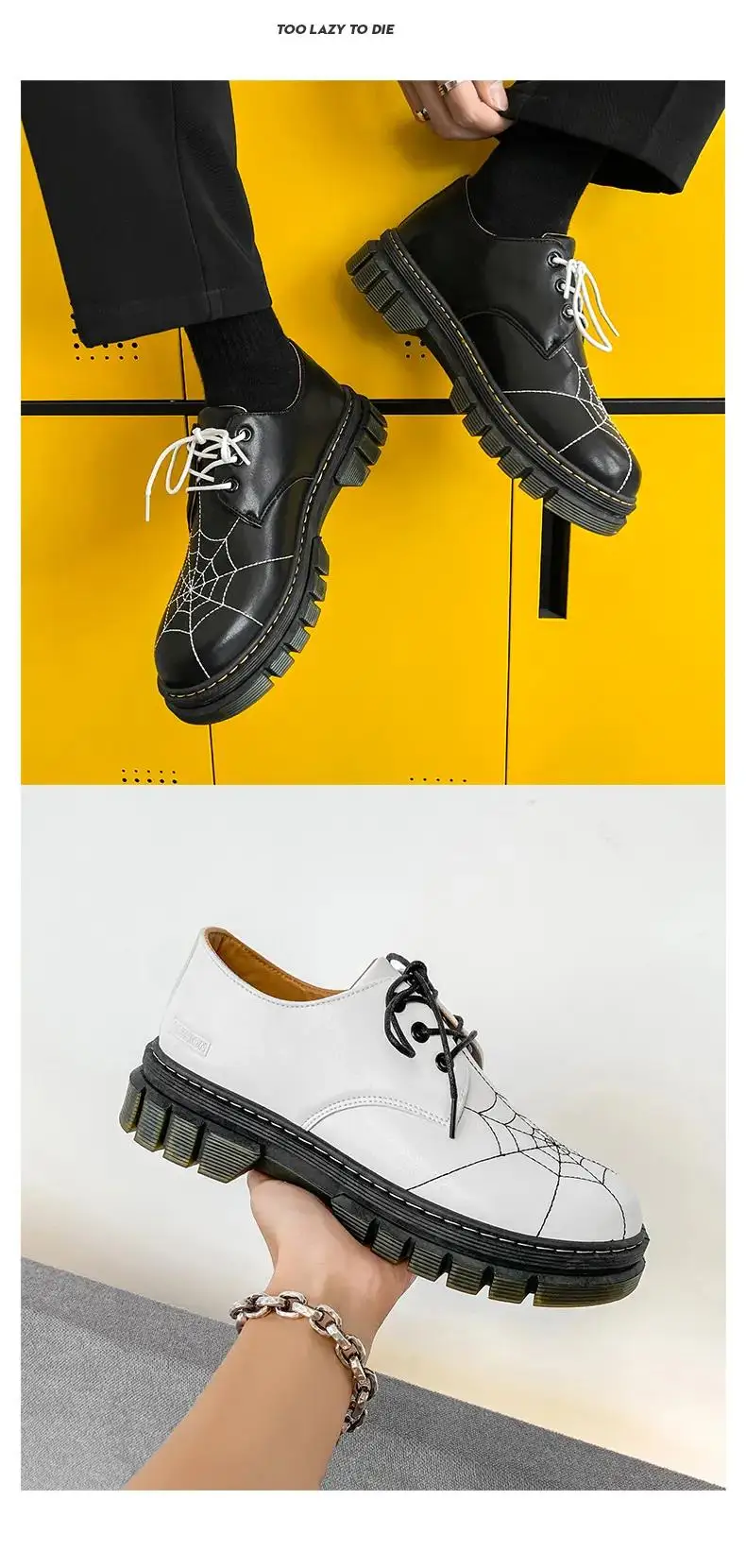 Мужские повседневные кожаные туфли на толстой нескользящей подошве, износостойкие дышащие удобные модные кожаные туфли для весны и осени
Мужские повседневные кожаные туфли на толстой нескользящей подошве, износостойкие дышащие удобные модные кожаные туфли для весны и осени