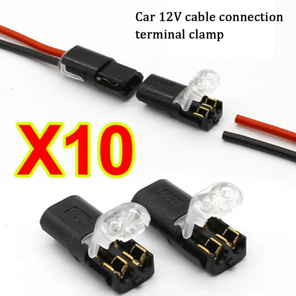 Car Cable Terminal Clamp 10A 10PCS/set 12V Stranded Wire 2pin Accessories Connections Strip Connector Double Head
Car Cable Terminal Clamp 10A 10PCS/set 12V Stranded Wire 2pin Accessories Connections Strip Connector Double Head