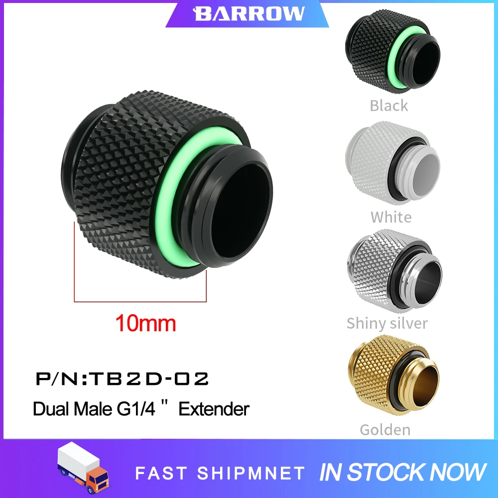 BARROW G1/4 Male to Male Connectors / Extender 10mm M to M Dual Male Fitting Accessories Metal Fittings
BARROW G1/4 Male to Male Connectors / Extender 10mm M to M Dual Male Fitting Accessories Metal Fittings