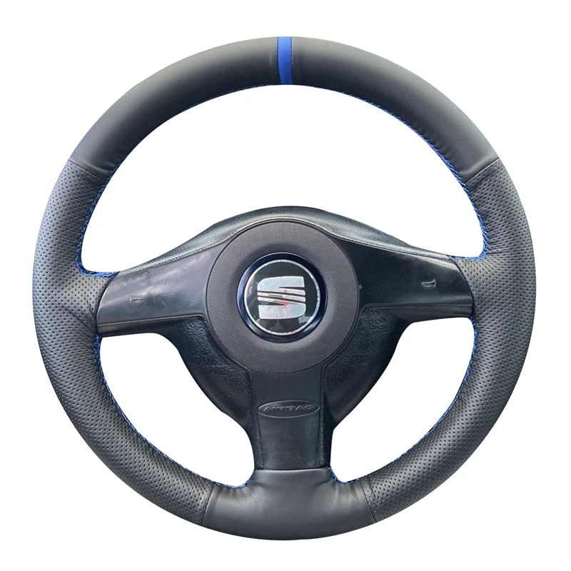 Anti-Slip For Volkswagen VW Golf 4 Passat B5 Seat Leon Polo Black Genuine Leather Braid Car Steering Wheel Cover Car Accessories
Anti-Slip For Volkswagen VW Golf 4 Passat B5 Seat Leon Polo Black Genuine Leather Braid Car Steering Wheel Cover Car Accessories
