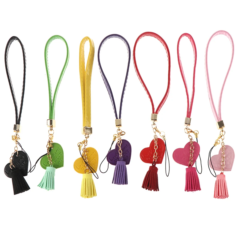 1PC Love Heart Tassel Hand Wrist Lanyard Strap String For Phones For IPhone 7 8 X 6 For Xiaomi Camera USB Flash Drives Keychains
1PC Love Heart Tassel Hand Wrist Lanyard Strap String For Phones For IPhone 7 8 X 6 For Xiaomi Camera USB Flash Drives Keychains