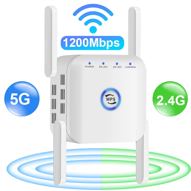 5g wifi repeater wifi amplifier 1200mbps Wi fi signal network extender Long range 5ghz booster increases 5 ghz Wireless wi-fi
5g wifi repeater wifi amplifier 1200mbps Wi fi signal network extender Long range 5ghz booster increases 5 ghz Wireless wi-fi