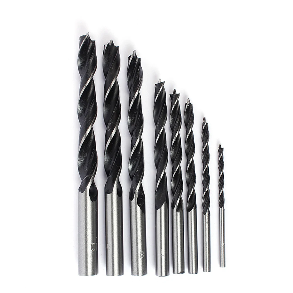 8 Pcs Woodworking Drill Bit Round Shank Three Point Drill Bits Kit 3-10mm Carpentry Tools Drilling Tools For Carpentry In Wood
8 Pcs Woodworking Drill Bit Round Shank Three Point Drill Bits Kit 3-10mm Carpentry Tools Drilling Tools For Carpentry In Wood